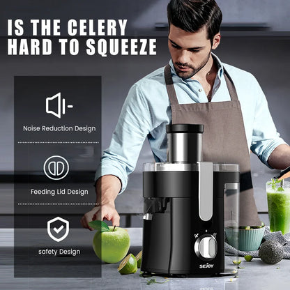 Wide-Mouth 300W Centrifugal Juicer